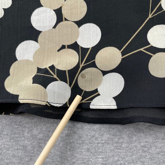 Y2K VTG Mossimo Skirt Womens 8 Dark Floral 100% Silk Whimsigoth Cottagecore Boho - Picture 9 of 12